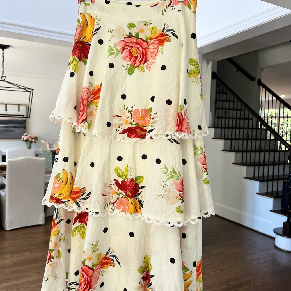 Farm Rio Nanaju Midi Skirt XS